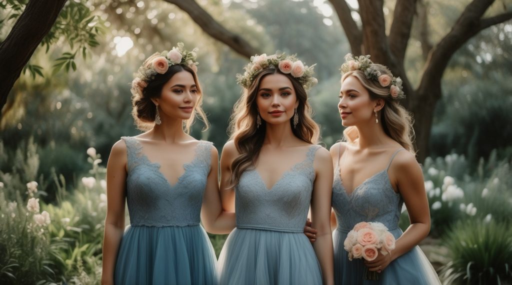 Blue Bridesmaid Dresses