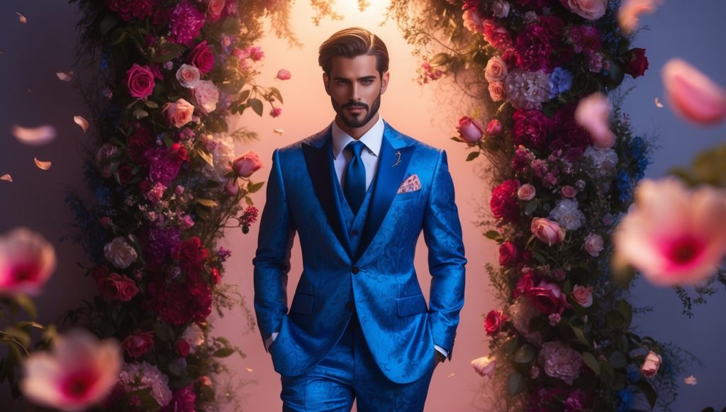 Blue Groom Suit