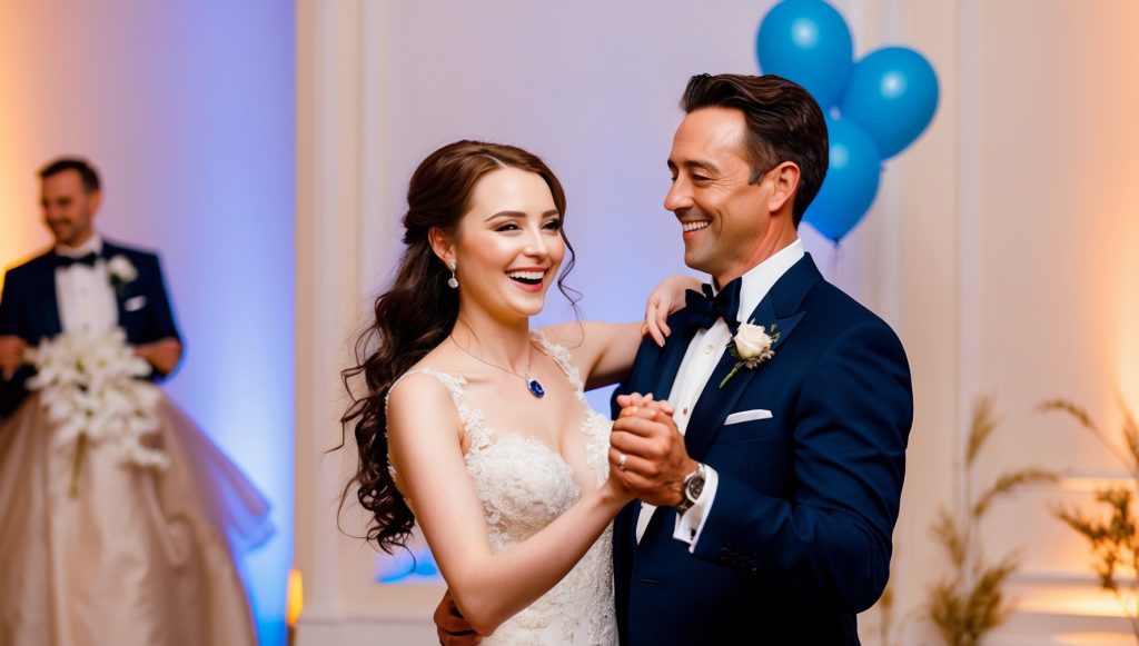 Couple Dancing on Their Wedding Day